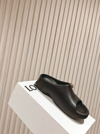 Loewe Foam Pebble Slide Black Rubber 306796