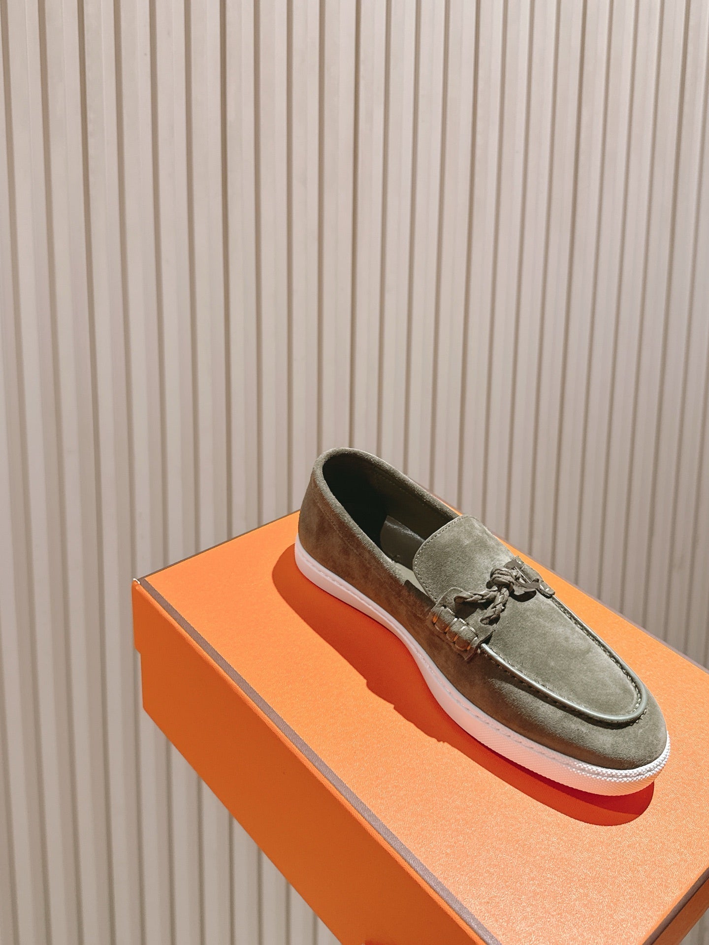 HM 25s Ignacio Loafer Olive Green Suede Rubber 445347