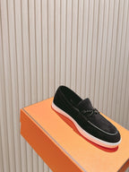 HM 25s Ignacio Loafer Black Suede Rubber 445348