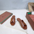 LP Vera Flat Sandal Brown Sheepskin 742544