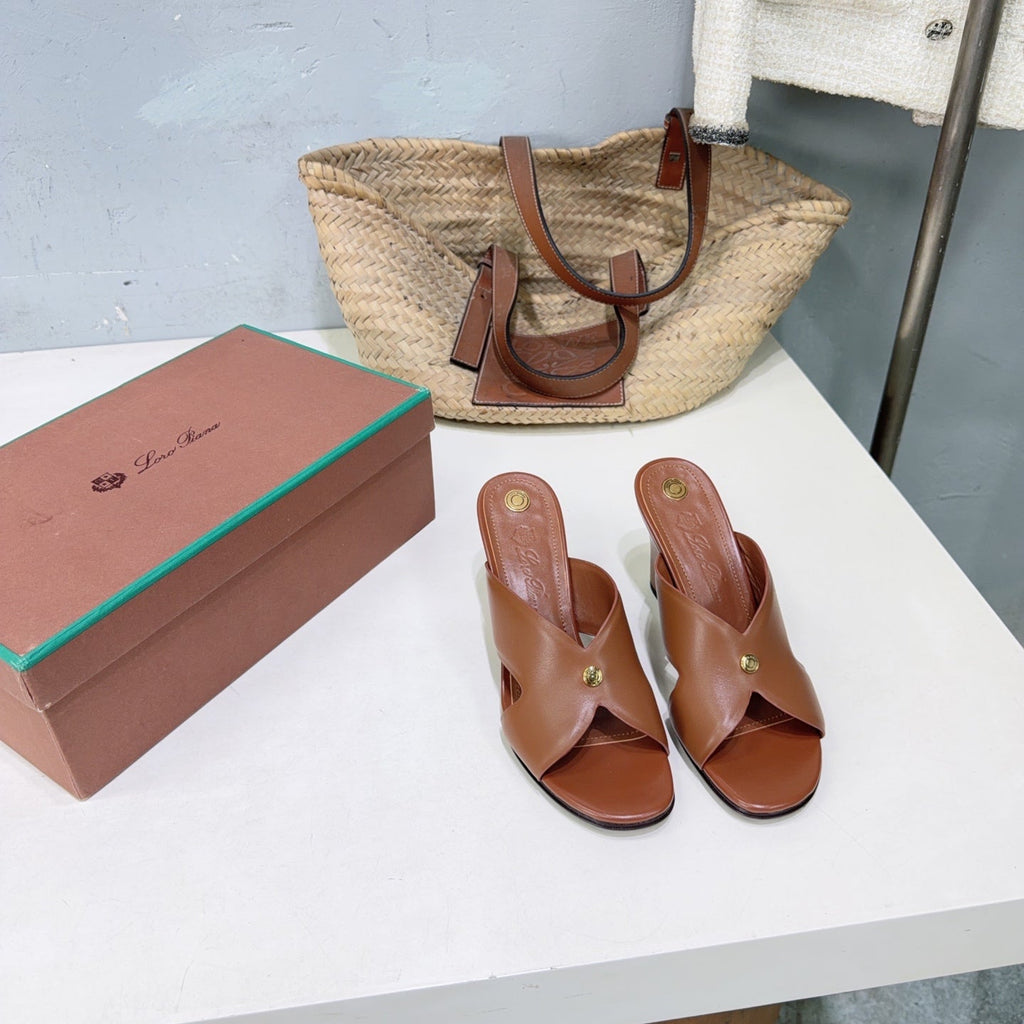 LP Vera Heeled Sandal Brown Sheepskin 742545