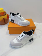 HM Bouncing sneaker Beige Grey mix White Calfskin and Suede 212288