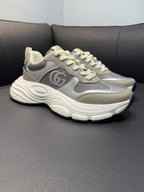 GG Men's Sneaker Silver Mesh Suede 751833