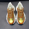 GG Men's Sneaker Brown Gold Mesh Suede 751839