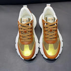 GG Men's Sneaker Brown Gold Mesh Suede 751839