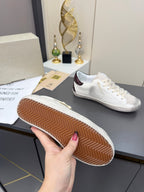 Golden Goose 26s Superstar Sneakers White Sliver Burgundy Glitter Leather 735893