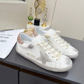 Golden Goose 26s Superstar Sneakers White Gold Pink Glitter Leather 735894