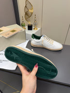 Golden Goose 26s Ball Star Sneakers White Green Leather 735898