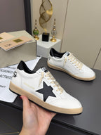 Golden Goose 26s Ball Star Sneakers White Black Leather 735900
