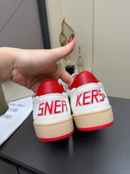 Golden Goose 26s Ball Star Sneakers Red White Leather 735901