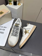 Golden Goose 26s Ball Star Sneakers Golden White Leather 735902