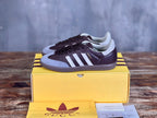 GG x Adidas Men's Sneaker Brown Cowhide Suede 553236