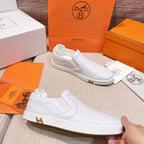 HM Men's 25 Lucky Slip-on White Calfskin 713106