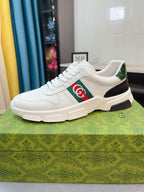 GG Men's ACE Sneaker White Calfskin 523318