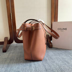 SMALL CABAS ANAÏS CUIR TRIOMPHE 28 IN BRONZE ORANGE GRAINED CALFSKIN