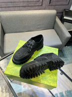 GG Men's 25 Maxi GG Sneaker Black Canvas 720795