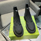 GG Men's 25 Chelsea Boots Black Canvas 720796