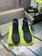 GG Men's 25 Lace up Boot Black Canvas 720797