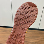 LP Week End Walk Sneaker In Yellow Mix Dark Yellow Denim Fabric And Sudede 984385