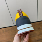LP Week-End Walk Sneaker In White Mix Black Yellow Mesh Fabric 984413