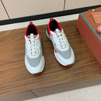 LP Week-End Walk Sneaker In Grey White Mix Red Black Mesh Fabric 984407