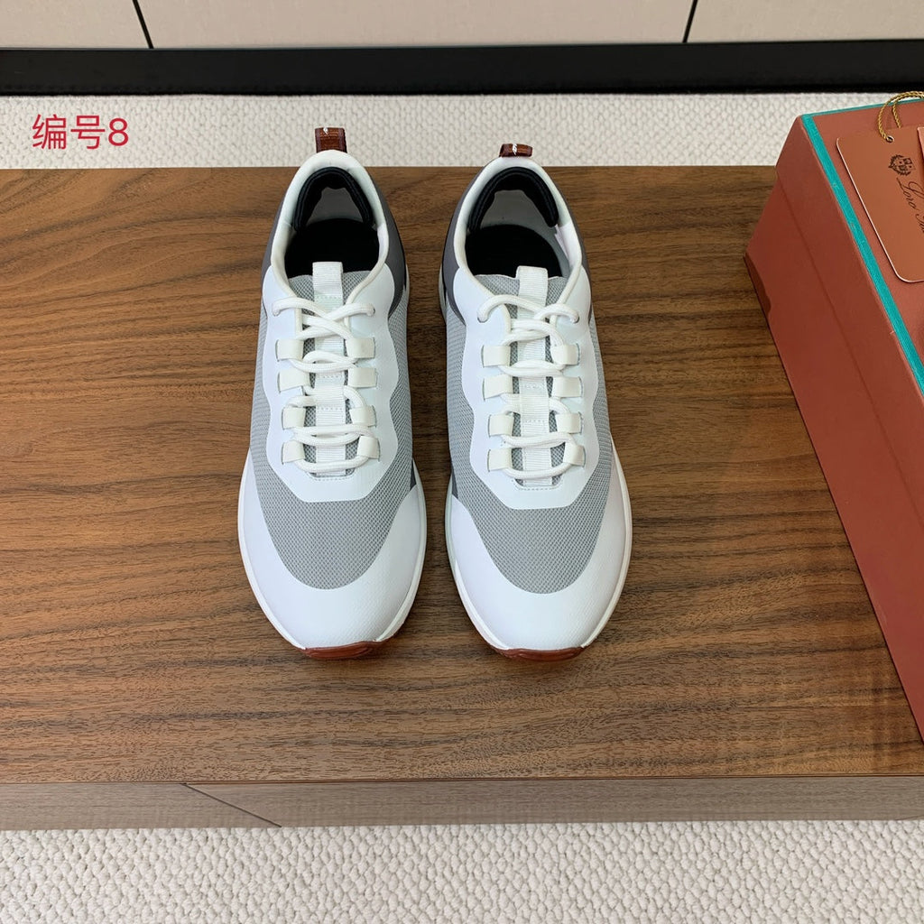 LP Week-End Walk Sneaker In Grey White Mix Black Mesh Fabric 984415