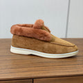 LP Open Walk Chukka Boot Brown Suede Lamb Fur