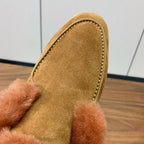 LP Open Walk Chukka Boot Brown Suede Lamb Fur