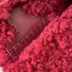 HM Chypre Sandal In Red Lamb Wool 984177