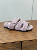 HM Chypre Sandal In Light Purple Lamb Wool 984180
