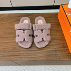 HM Chypre Sandal In Light Purple Lamb Wool 984180