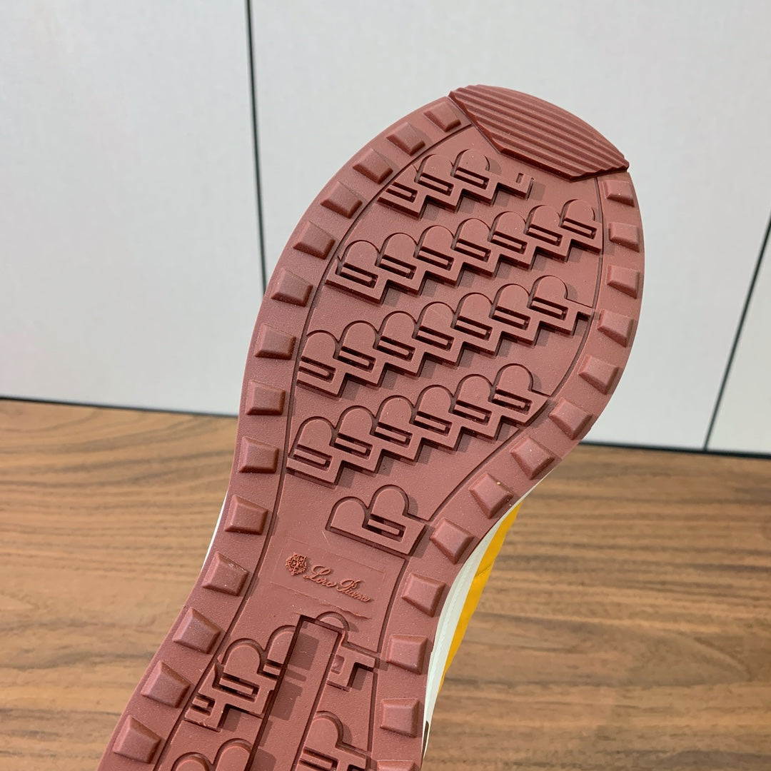 LP Week-end Walk Sneakers In Yellow Mix Dark Yellow Denim With Wool Fleece Lining  984278