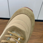 LP Week-end Walk Sneakers In Dark Beige Mix Camel Denim With Wool Fleece Lining 984283