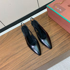 LP Rebecca Slingbacks 50mm In Black Cowhide 984365