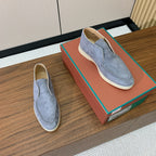LP Open Walk Ankle Boot In Grey Blue Suede 984352
