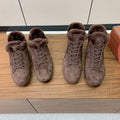 LP Winter Nuages Ankle Boot Dark Brown Fur Suede 550807