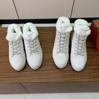 LP Winter Nuages Ankle Boot Pale Gray Fur Suede 550810