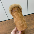 LP Winter Nuages Ankle Boot Camel Fur Suede 550811