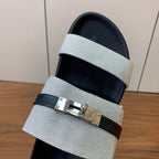 HM Jackson Sandal Grey Calfskin 294044
