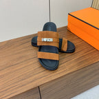 HM Jackson Sandal Brown Chocolate Suede Calfskin 294047