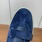 LP Kid's Tennis Walk Sneaker Dark Blue Suede Calfskin 585745
