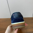LP Kid's Tennis Walk Sneaker Dark Blue Suede Calfskin 585745