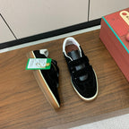 LP Kid's Tennis Walk Sneaker Black Suede Calfskin 585748