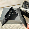 CC Ballet In Blak Suede 151521