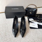 CC 26s Pointed-Toe Pump Black Patent Leather 787144