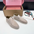 LP Open Walk Ankle Boot In Light Grey Suede 542338