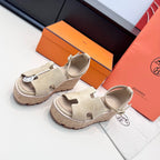 HM Luce 30 Sandal 65mm Light Beige Suede 622759
