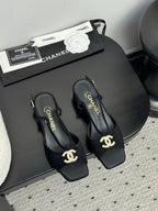 CC 25 Marry Jane Sandals Black Suede 329775