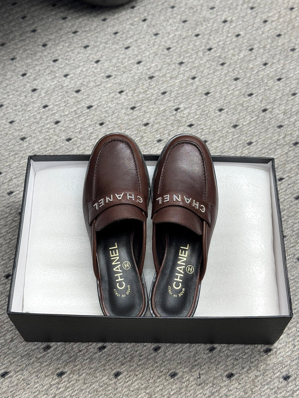 CC 25 Mules Dark Brown Cowhide 329805