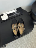 CC 25 Marry Jane Black Glossy Lambskin 329764